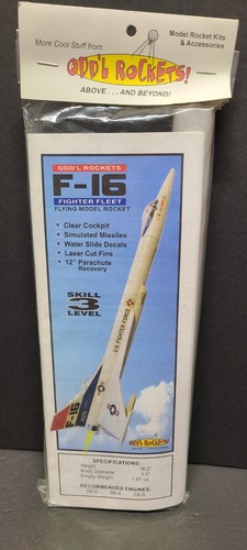 Oddl flying model - f-16, rocket