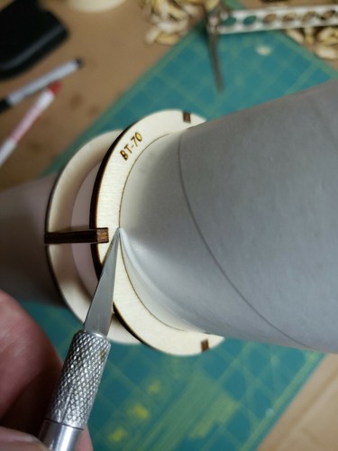 Tube cutting guide for estes - cutting,